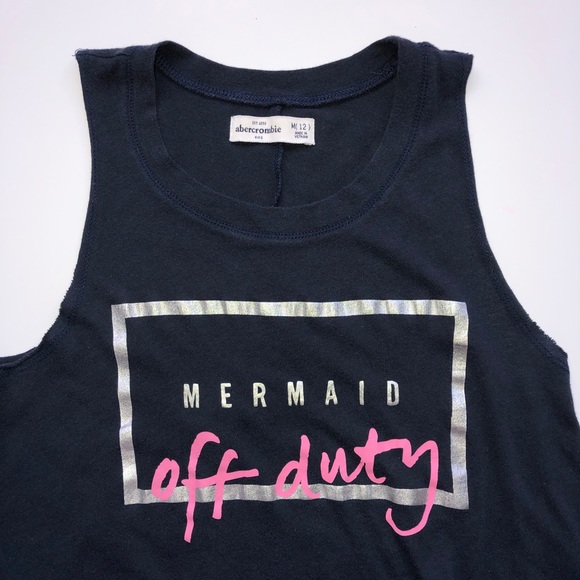Abercrombie Kids Girl’s Mermaid Off Duty Long Flowy Tank Excellent Condition - Picture 2 of 6